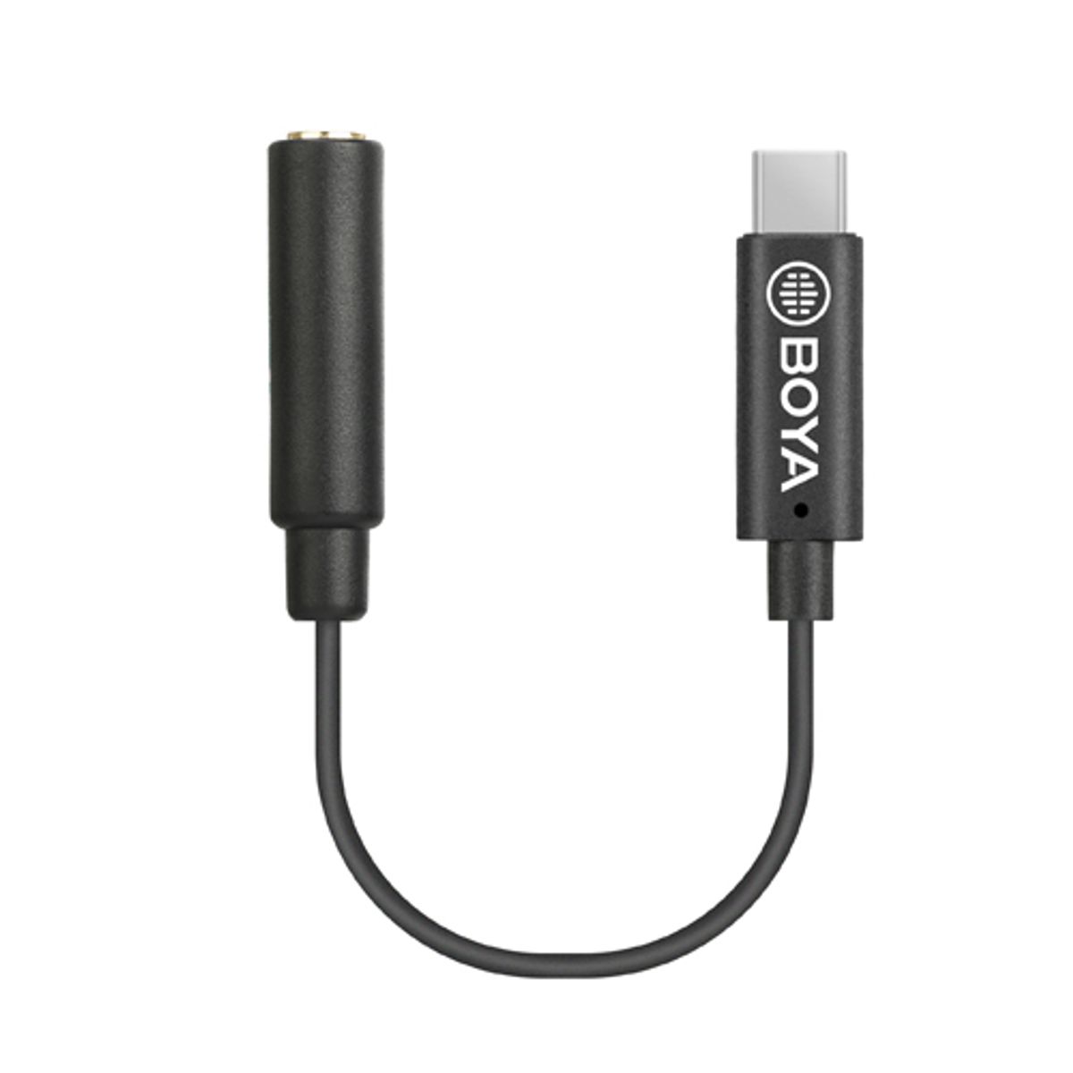 Boya K4 USB-C til Minijack Adapter kabel - Sort