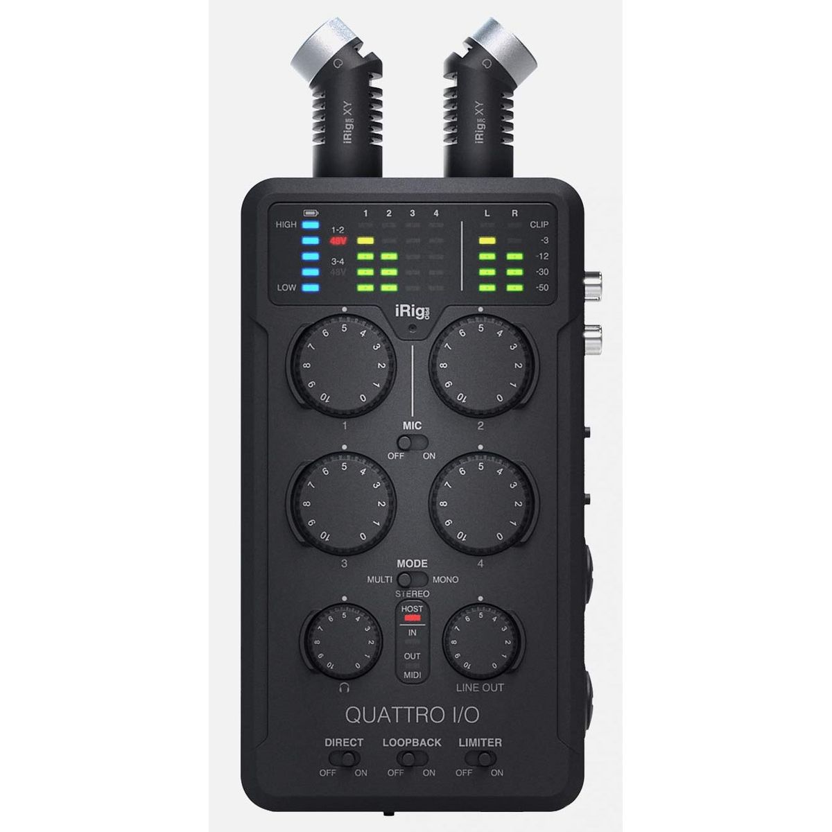 IK Multimedia iRig Pro Quattro I/O Deluxe Håndholdt Recorder