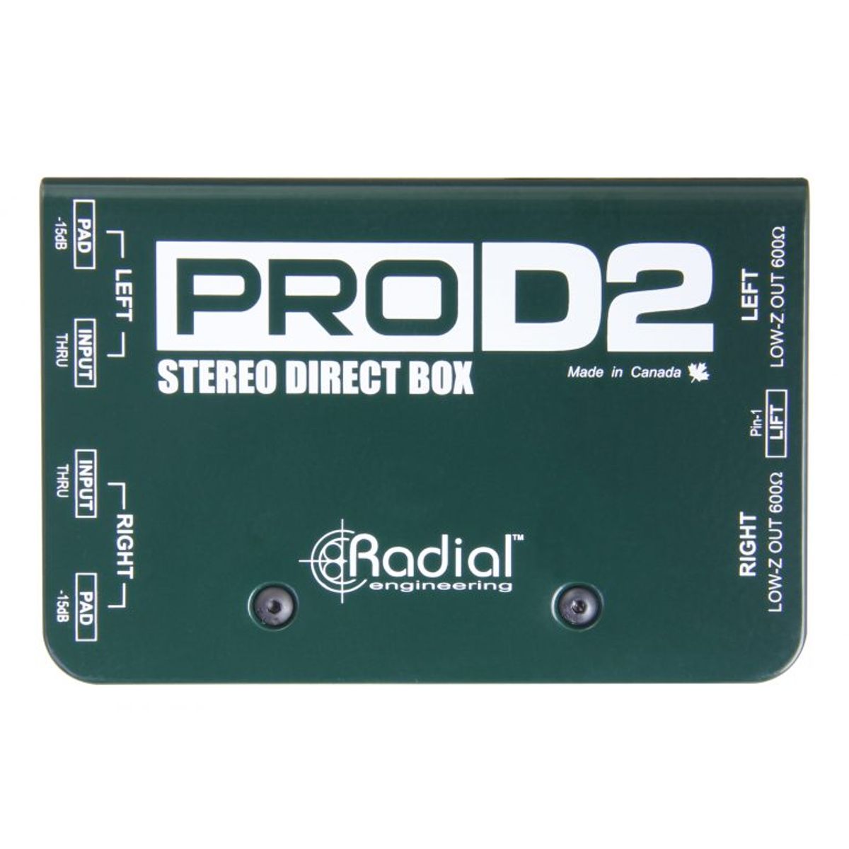 Radial Pro D2 Passive Stereo DI Box