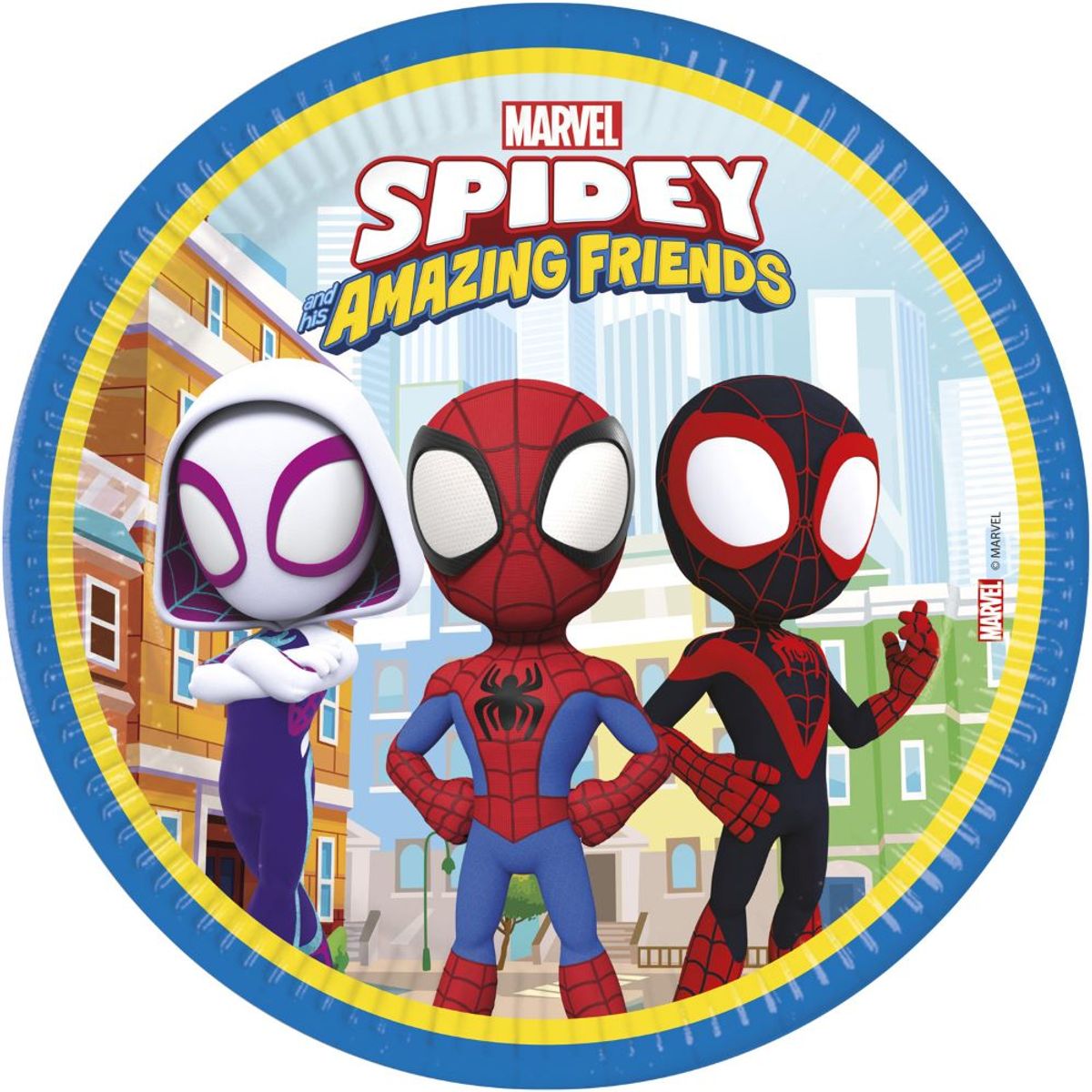 Spidey And Friends Fsc Paptallerkner 8 Stk 23 Cm