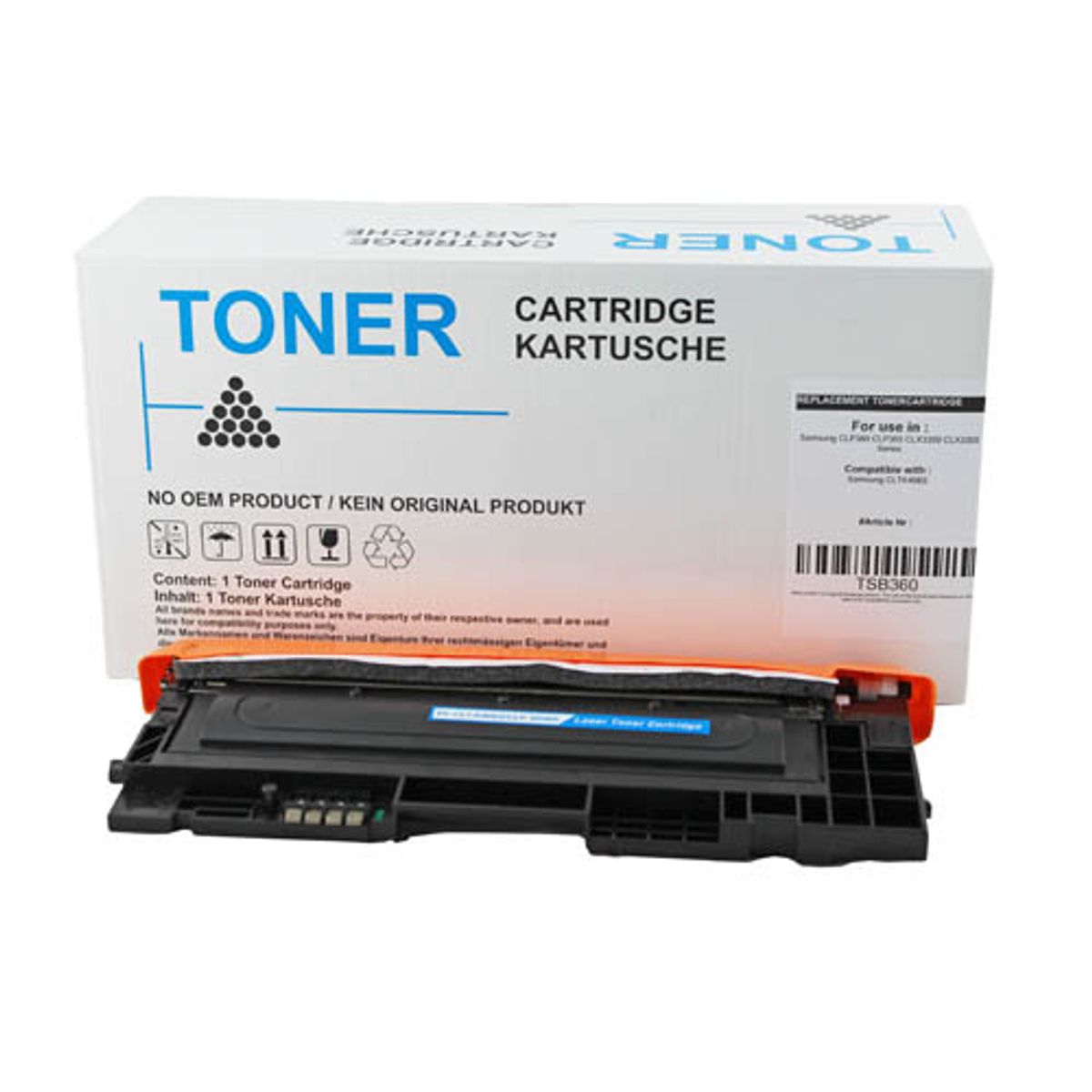 Printer Toner, Samsung, CLP310 CLX3175, Sort