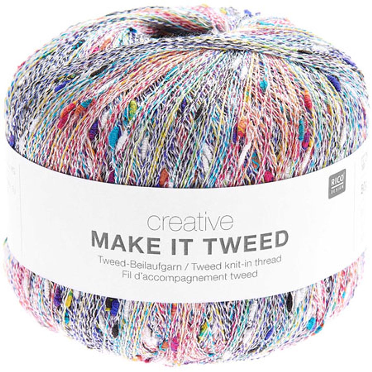 Rico Make It Tweed- Tyndt Flerfarvet følgegarn 383352-Fv 01