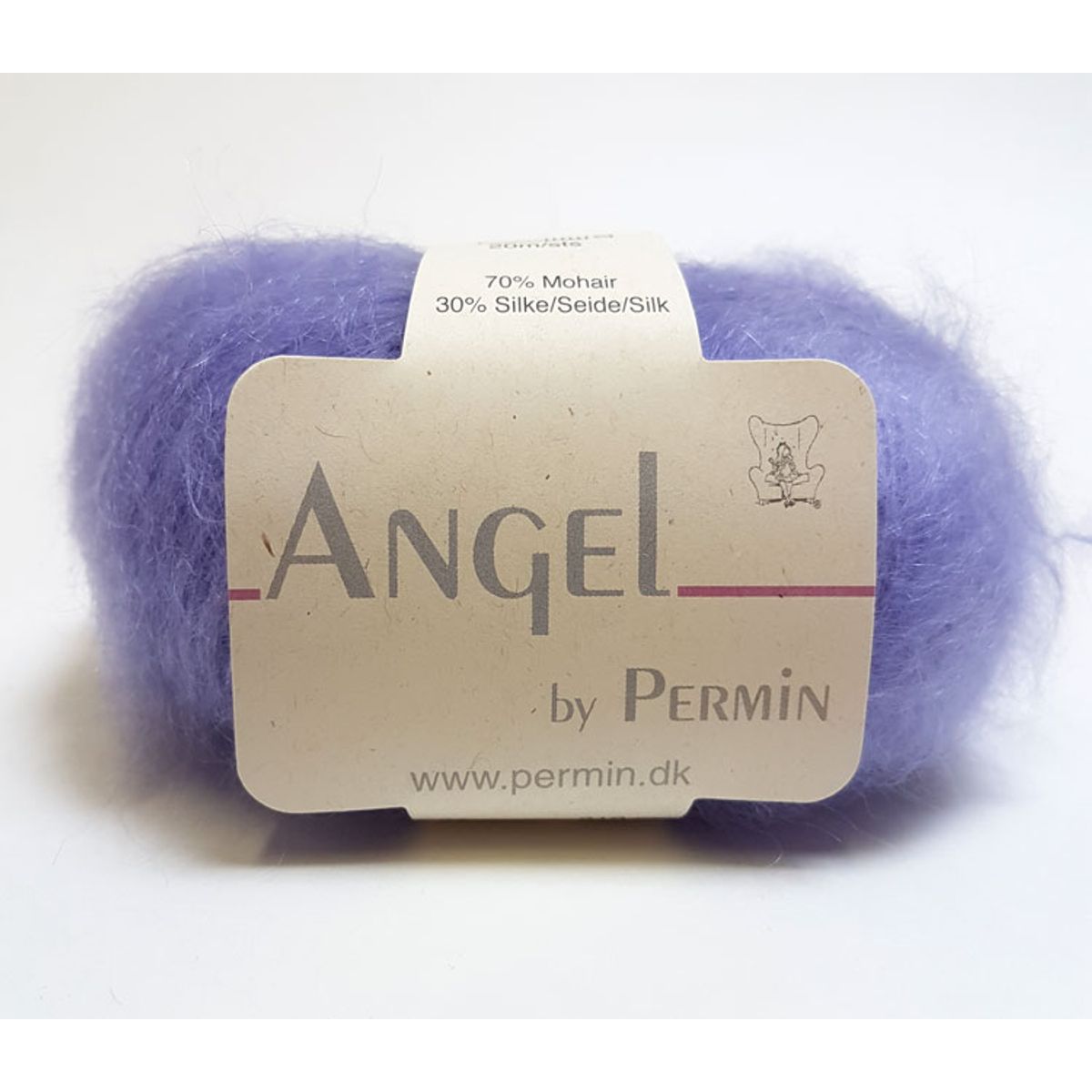 Angel Permin - Mohair og silkegarn - 884186 Pastel Lilla