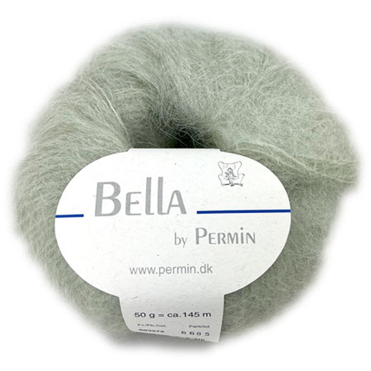 Bella Permin garn - Mohairgarn med uldgarn & polyamid - fv 883272 Salvie