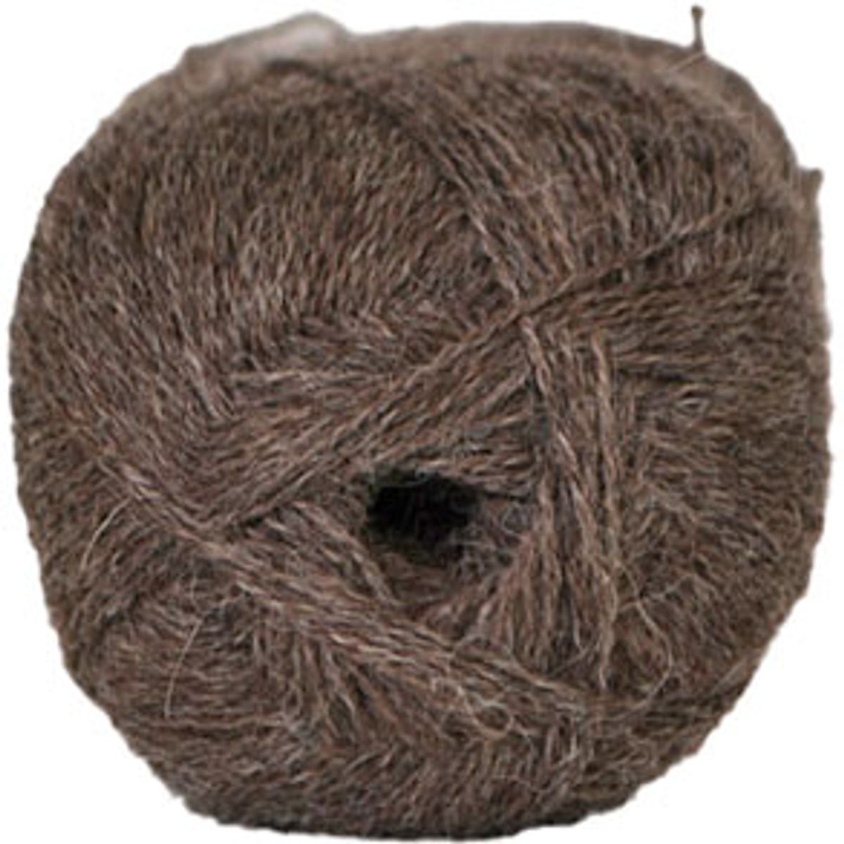 Hjertegarn Alpaca 400 - Lama Uldgarn - fv 211 Brun Melange