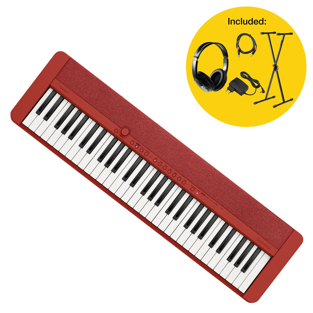 Casio Casiotone CT-S1 Digitalpiano, Rød Pakke