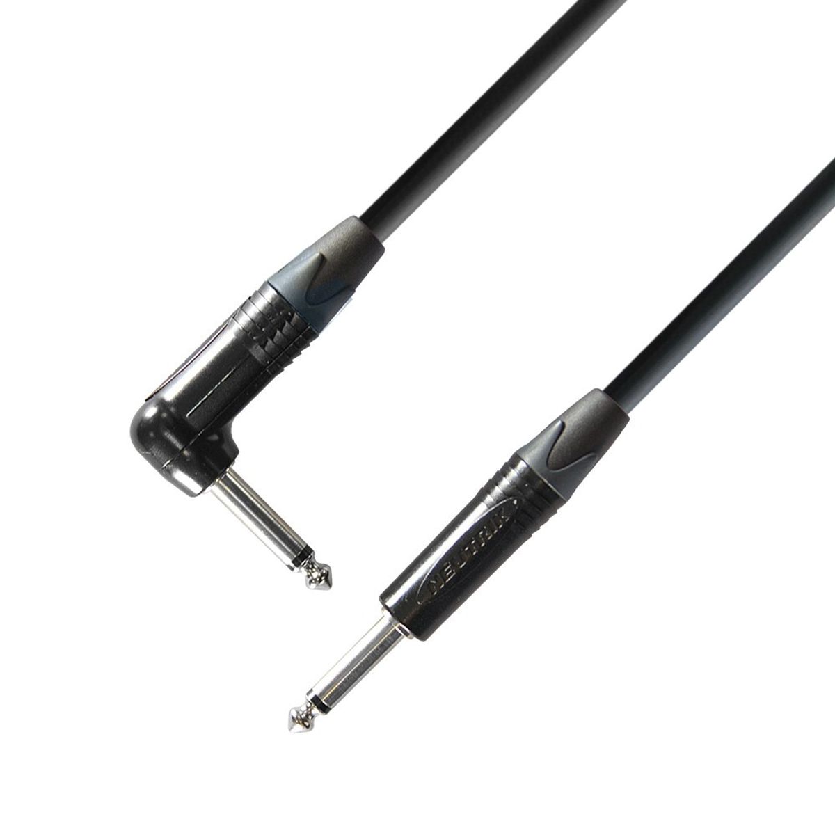 Adam Hall 5 STAR Instrument Cable Neutrik 6.3 mm Jack mono to 6.3 mm angled Jack mono 3 m