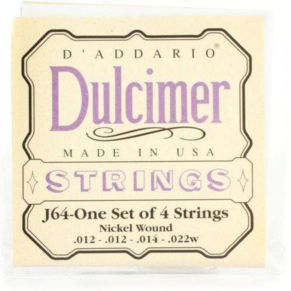 D'Addario Dulcimer J64 4 stenge sæt