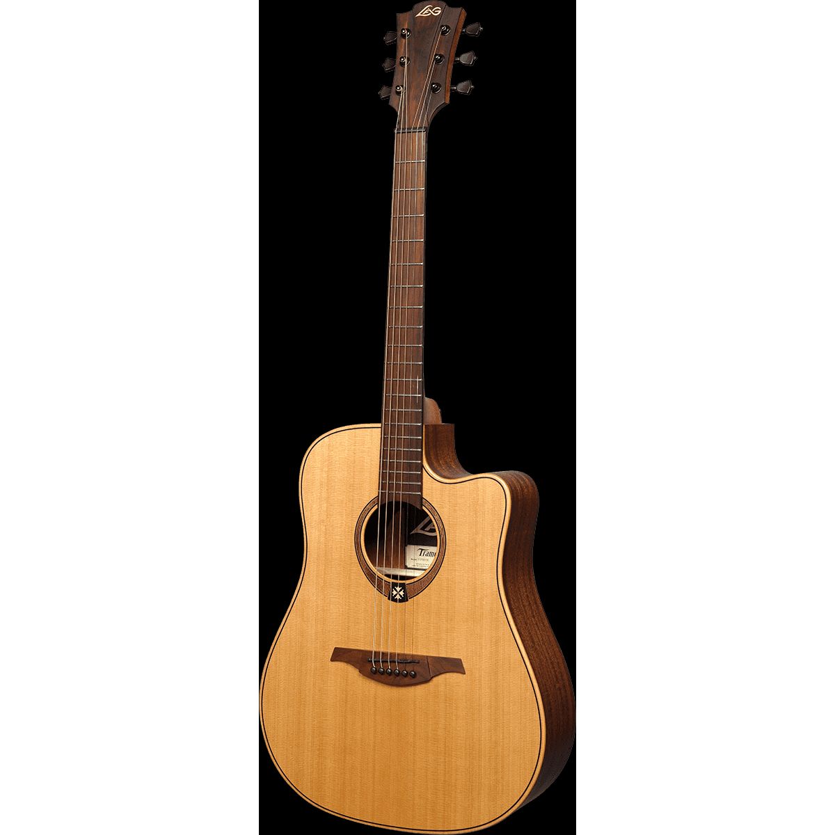 Lag T170DCE Dreadnought Cutaway Acoustic-Electric Natural