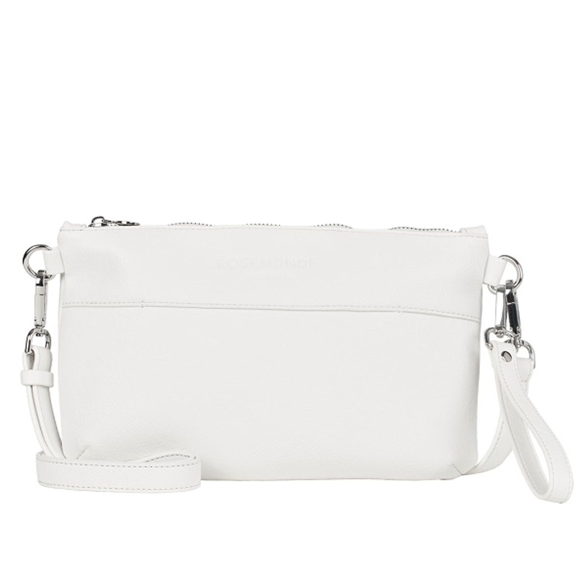 Rosemunde RBAndora Combi Clutch White/Silver B0144-6683