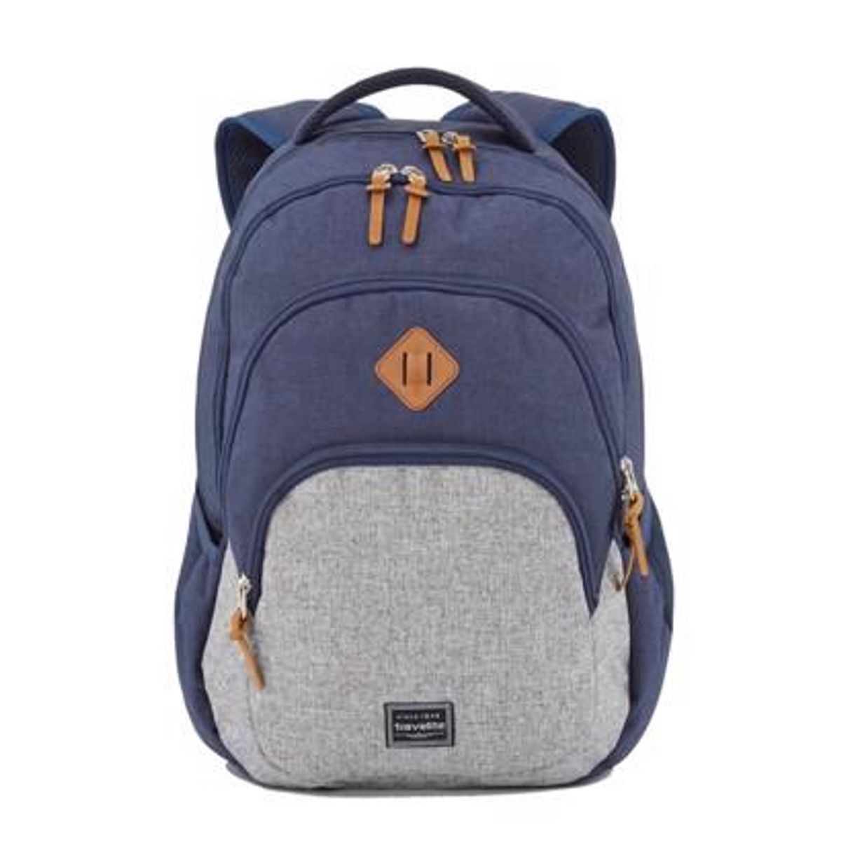 Travelite Basics Melange Rygsæk 15.6" Navy/Grå 096308-20