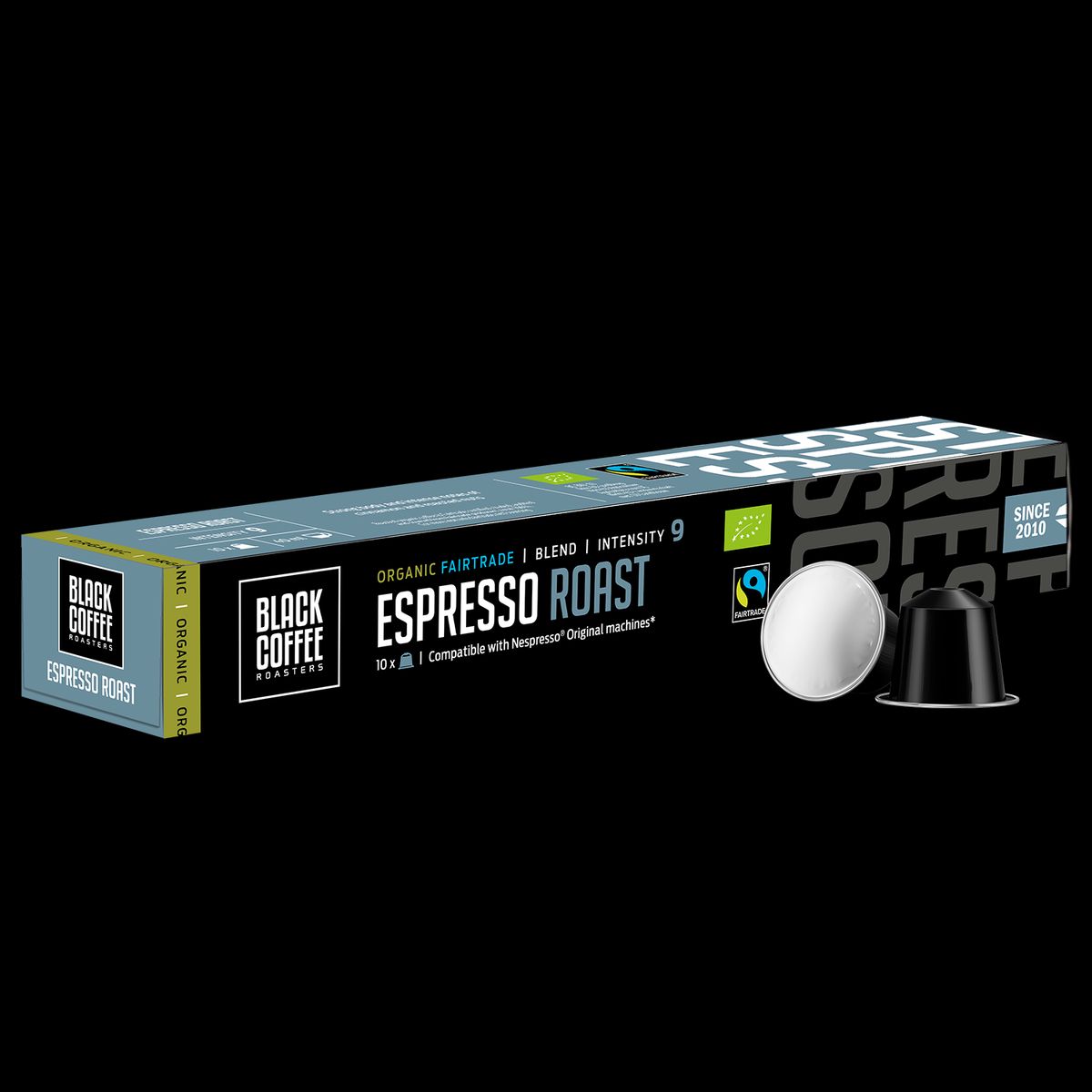 Black Cof. ESPRESSO ORGANIC FAIRTRADE 10x5,5g Rør