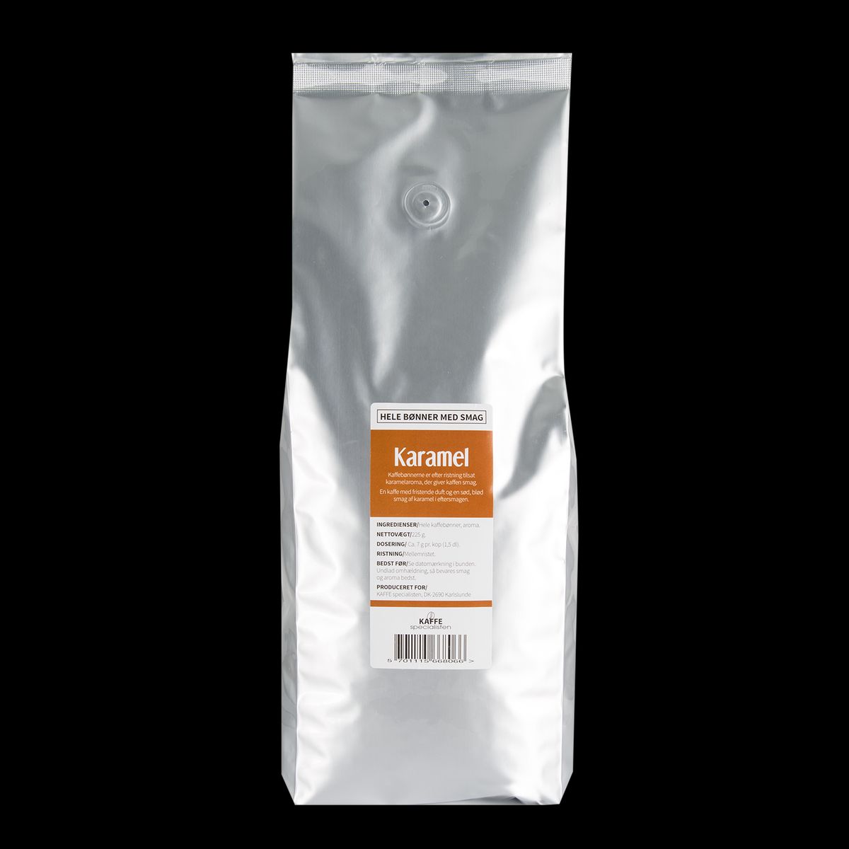 Kaffe Karamel 1 kg.Hele bønner