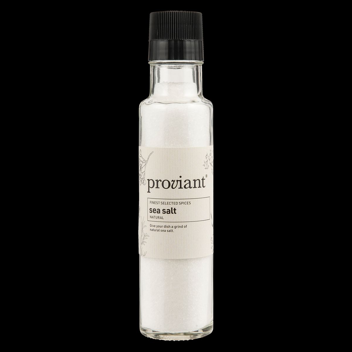 Havsalt natural i kværn Proviant 300g