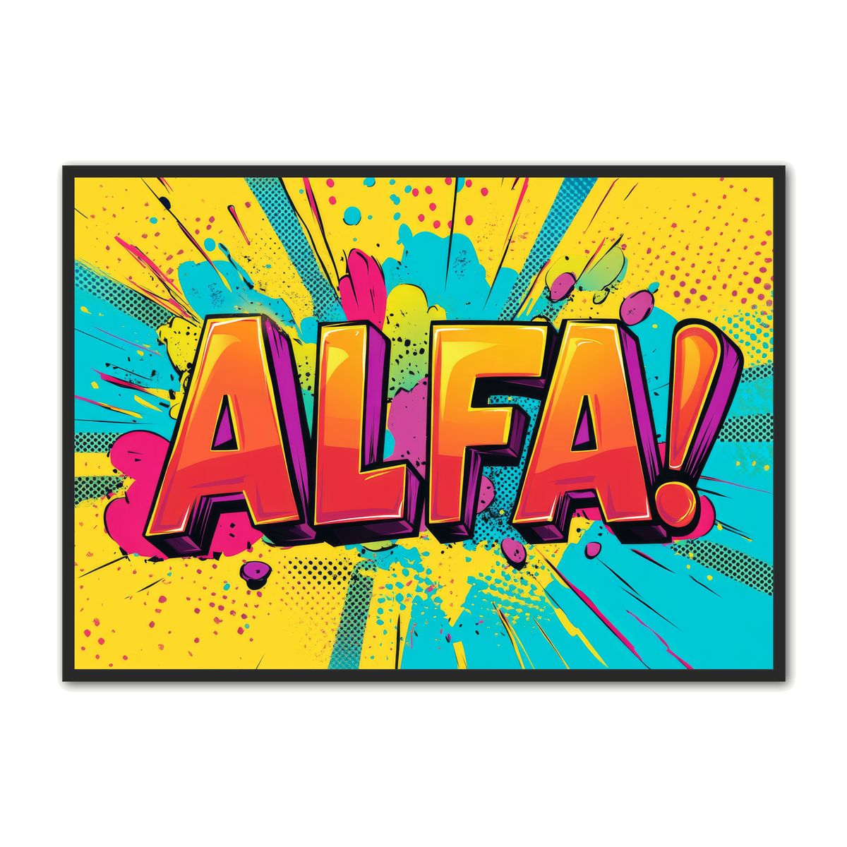 Plakat med ALFA 2 - Gamer Plakat 21 x 29,7 cm (A4)