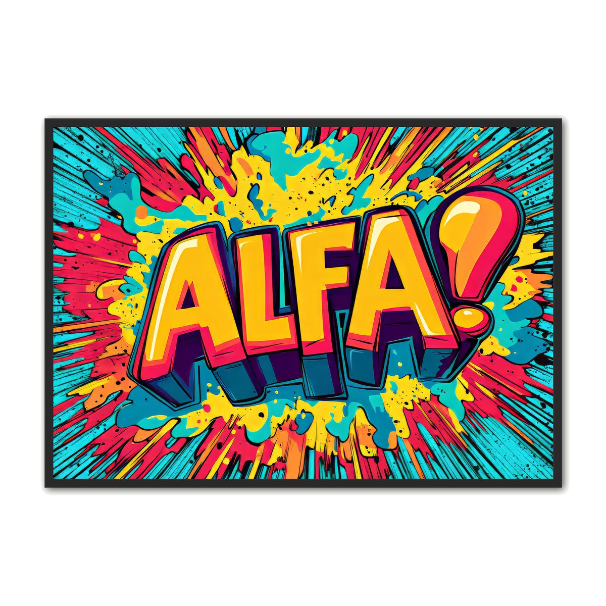 Plakat med ALFA 4 - Gamer Plakat 21 x 29,7 cm (A4)