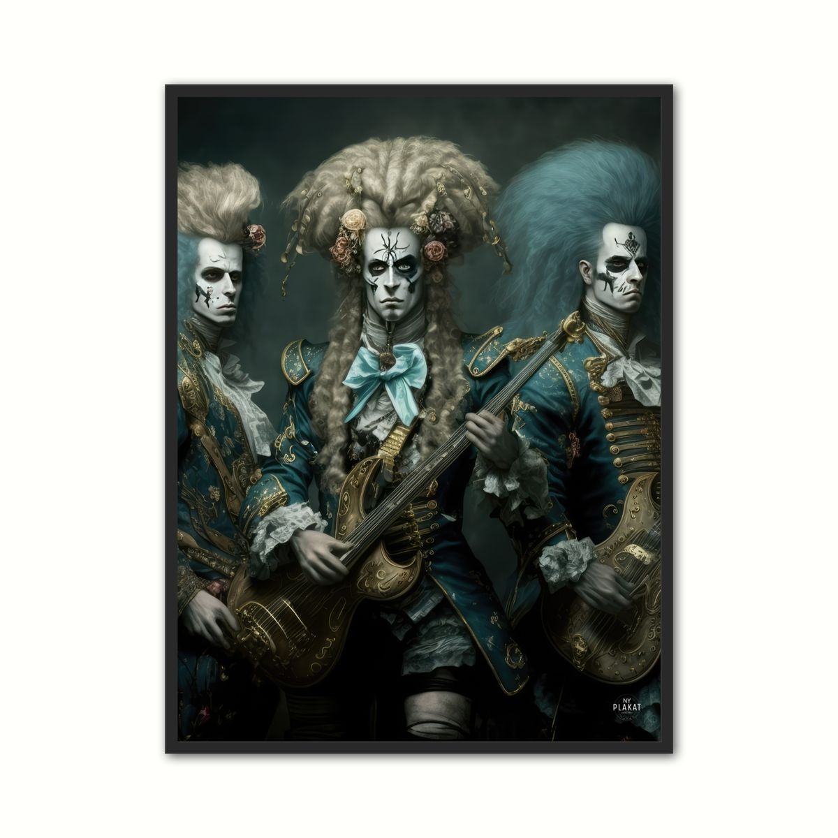 Plakat med Rococo Heavy Metal Band Plakat No. 1 - Barok 50 x 70 cm (B2)