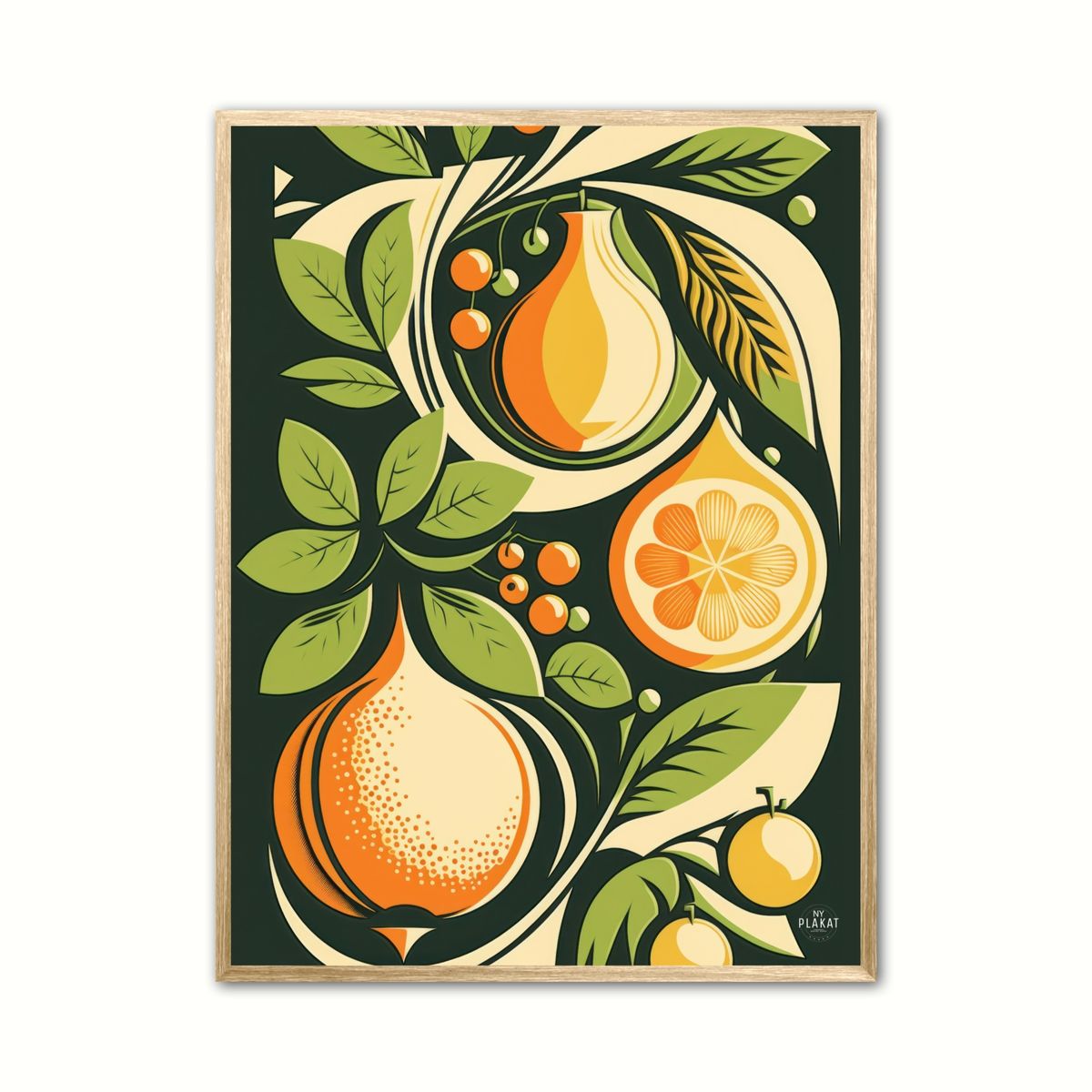 Frugt 1 - Retro plakat 21 x 29,7 cm (A4)