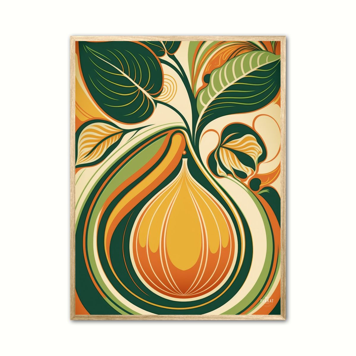 Frugt 4 - Retro plakat 30 x 40 cm