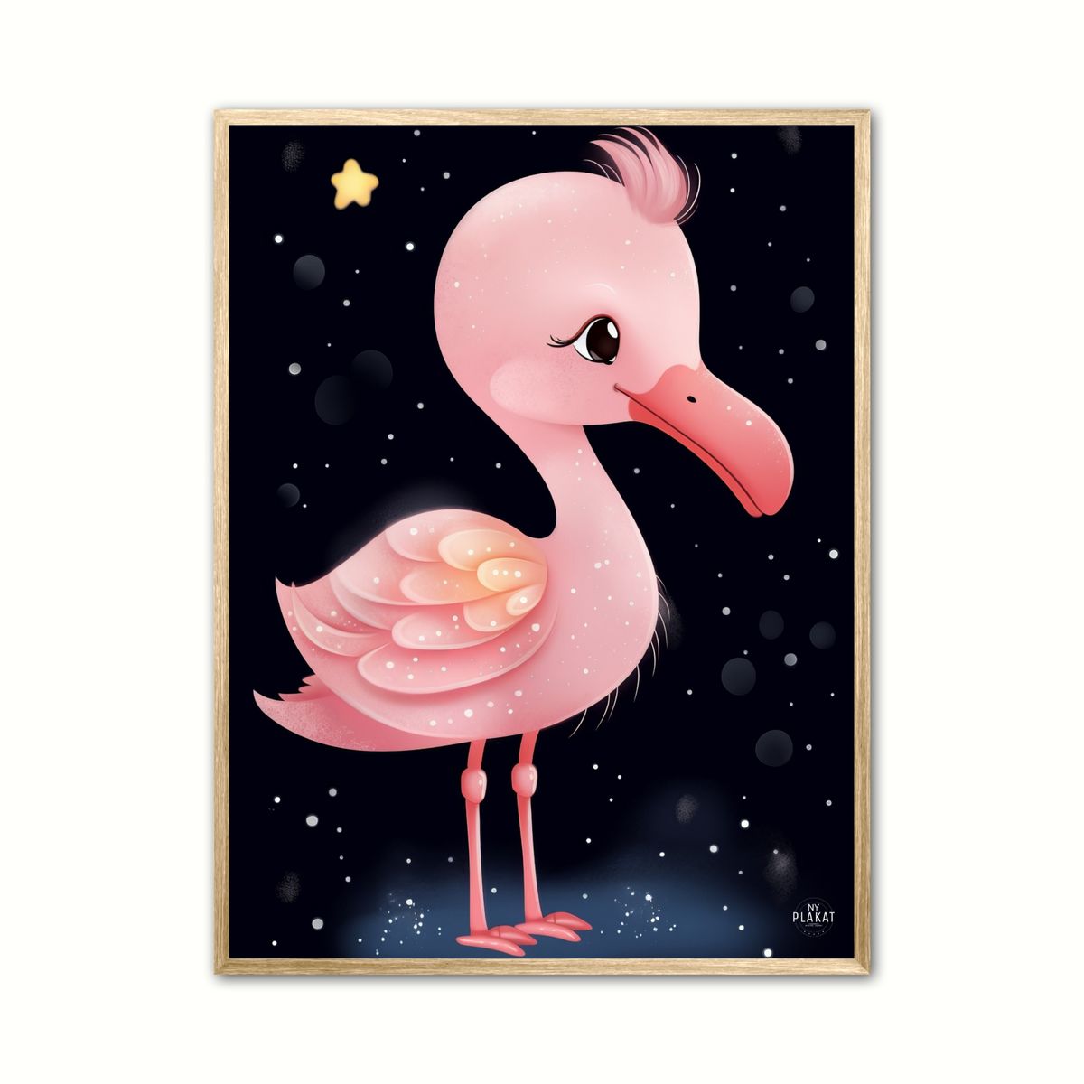 Plakat med Flamingo Nr. 5 21 x 29,7 cm (A4)