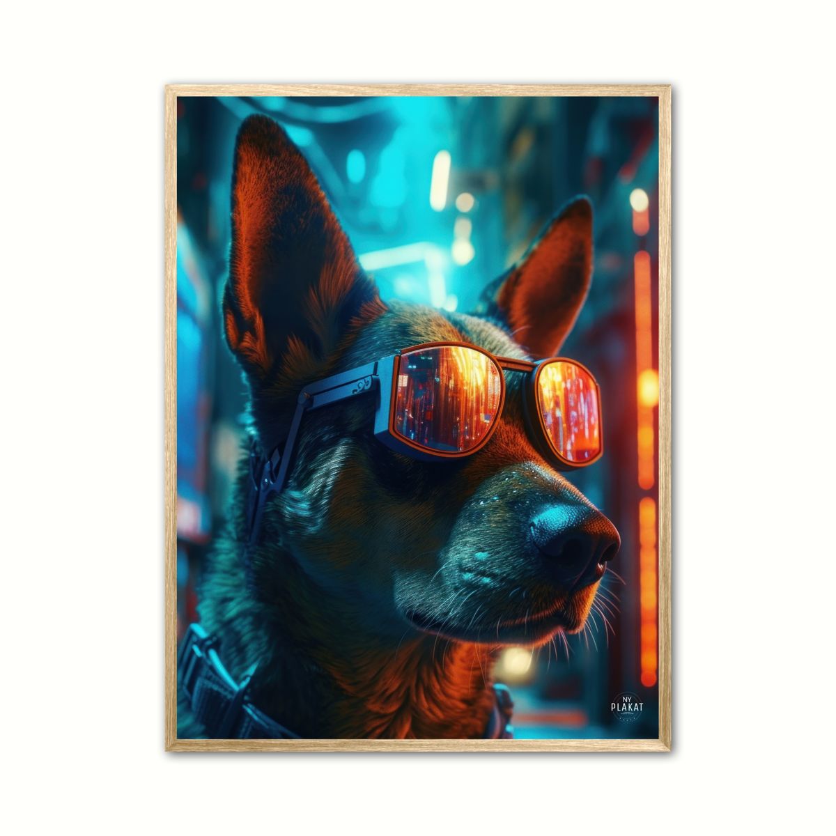 Hund 6 - Cyberpunk plakat 21 x 29,7 cm (A4)