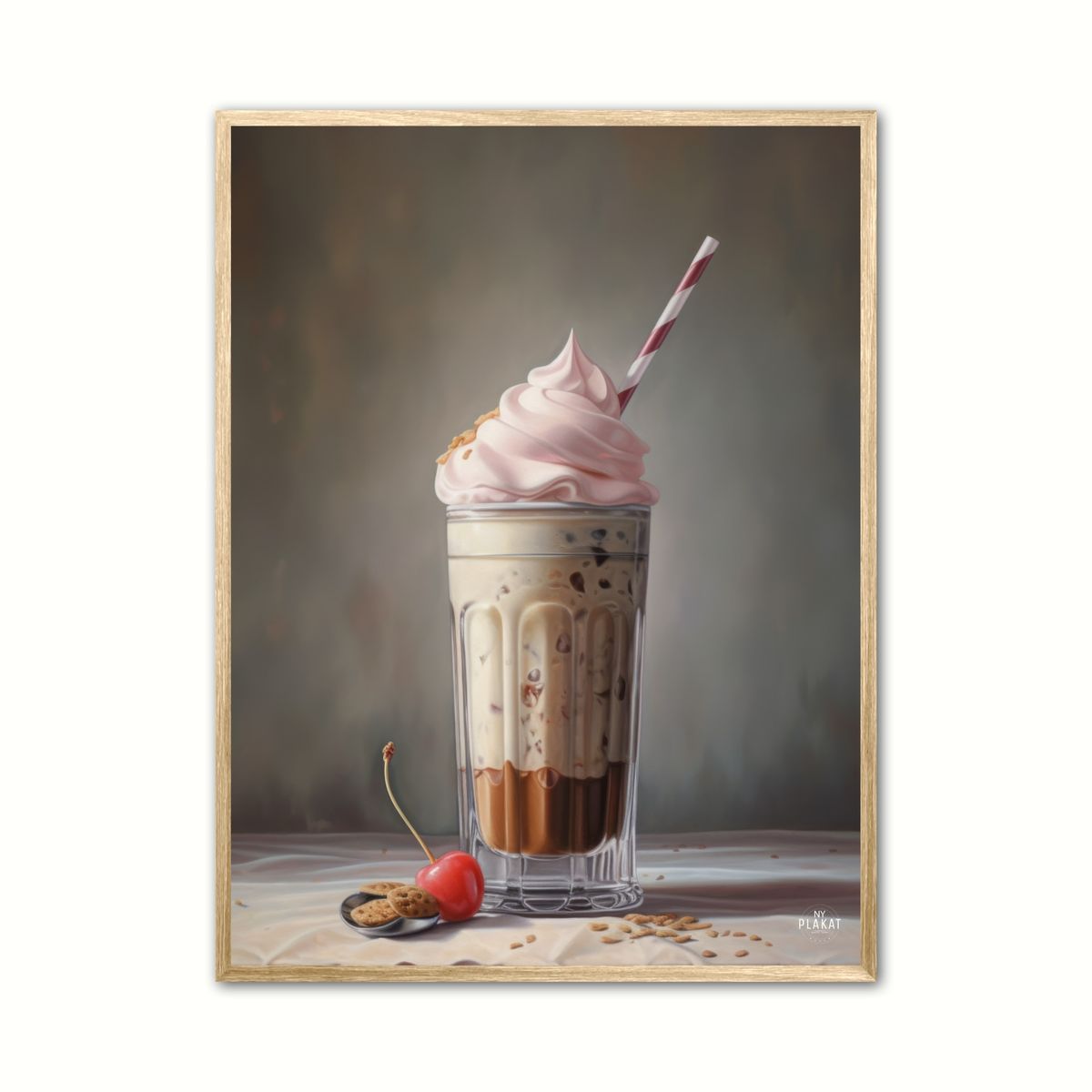 Plakat med Milkshake No. 2 - Plakat 21 x 29,7 cm (A4)