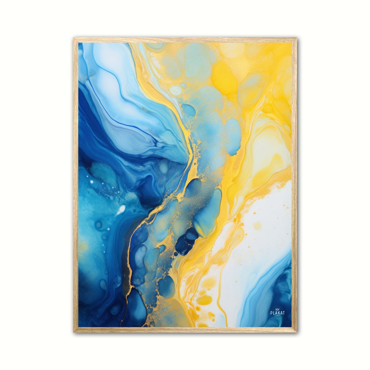 Plakat med Blulow Visions - Abstrakt 50 x 70 cm (B2)