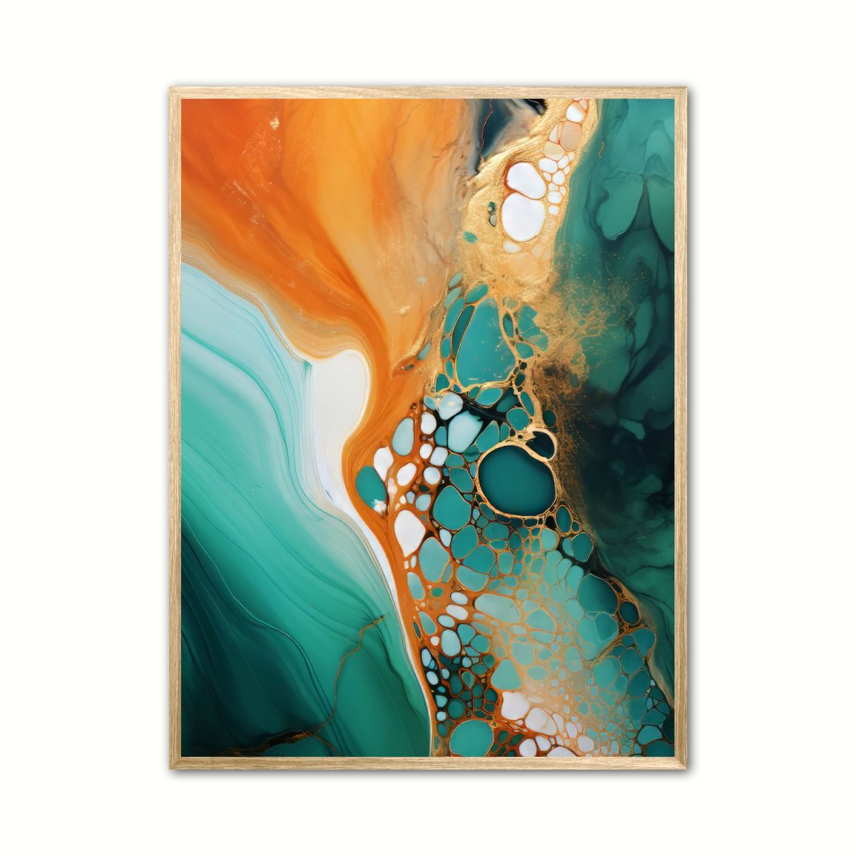 Marble Enchantment plakat - Abstrakt 50 x 70 cm (B2)