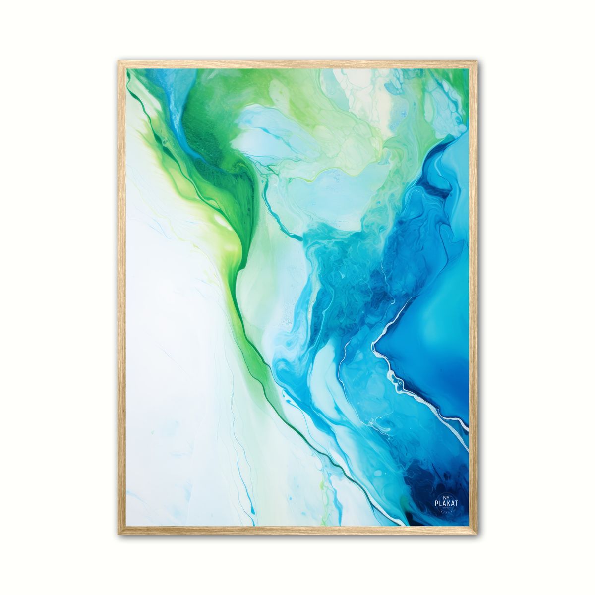 Plakat med Dreamy Depths - Abstrakt 50 x 70 cm (B2)