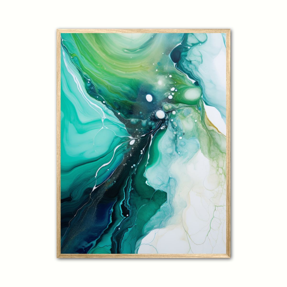 Plakat med Green Oasis - Abstrakt 50 x 70 cm (B2)