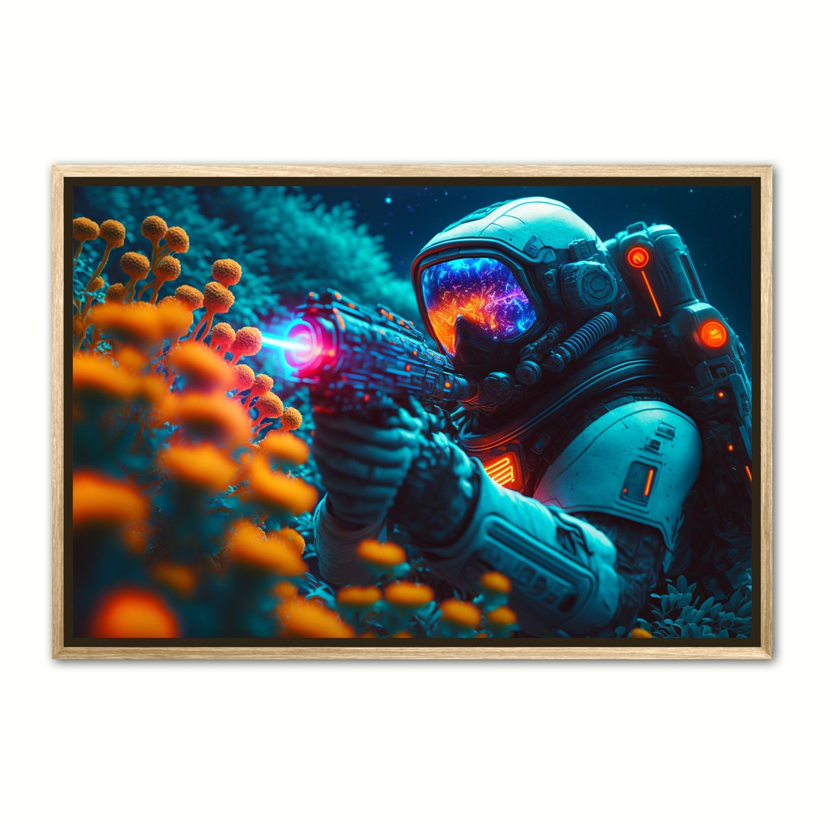 Plakat med Laser - Interstellar Orange 30 x 40 cm