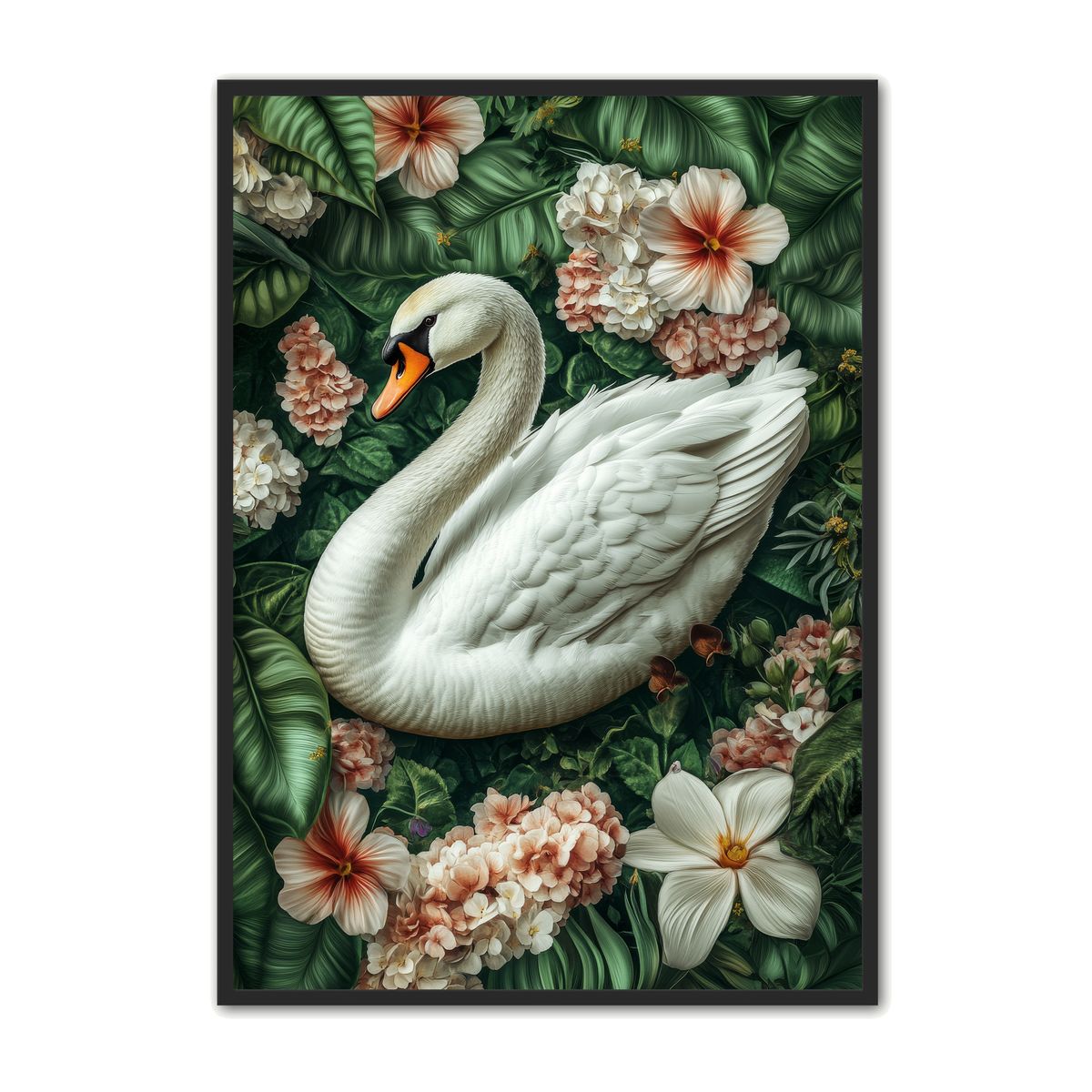 Plakat med Svane Plakat 19 - Flora 21 x 29,7 cm (A4)