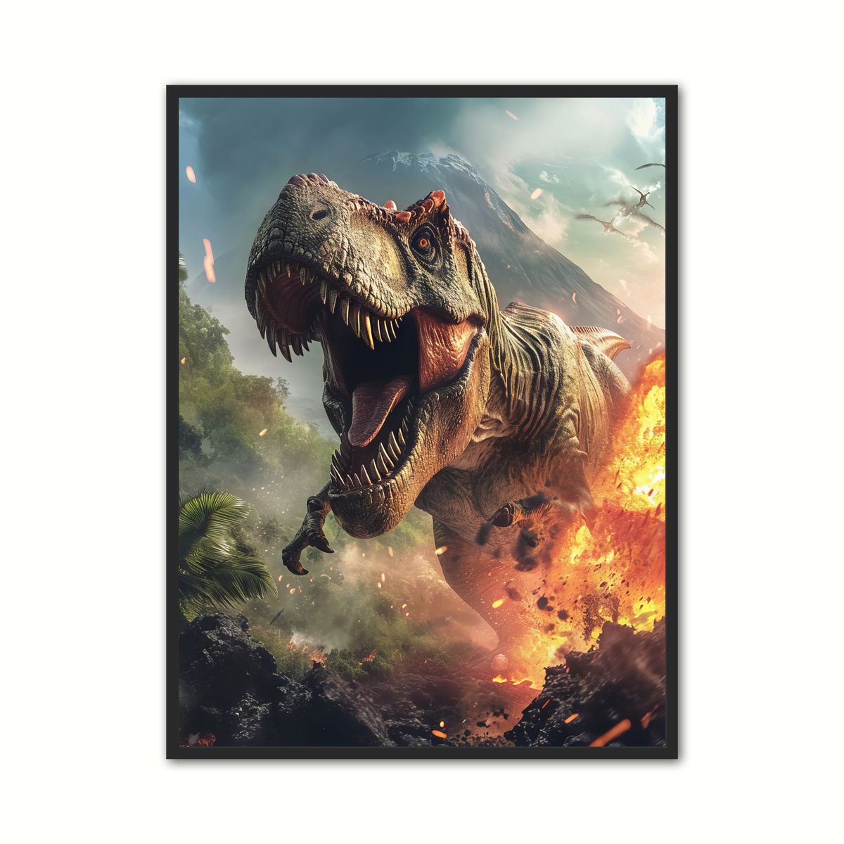 Plakat med Dinosaur Plakat 4 - T-Rex 50 x 70 cm (B2)