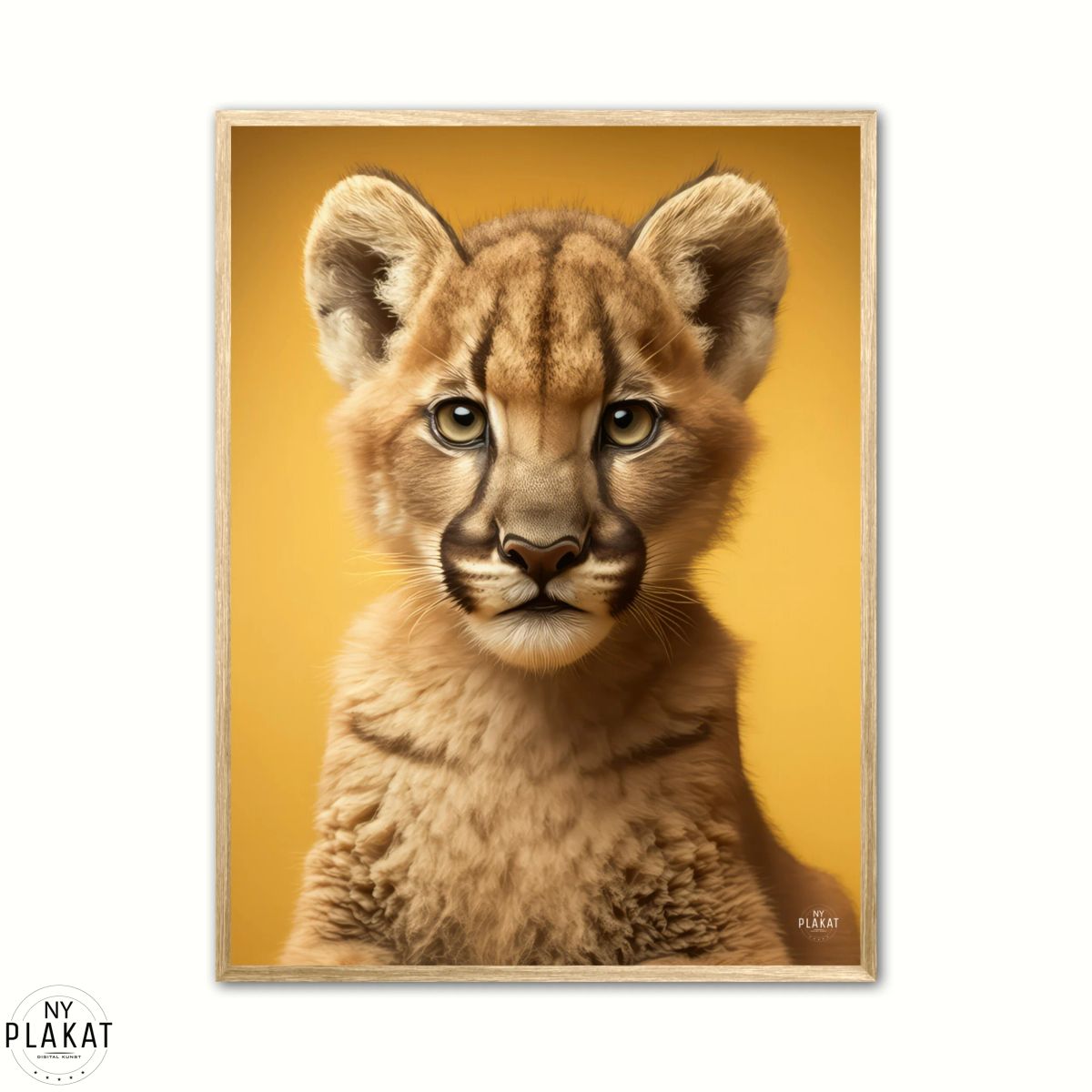 Puma plakat - Gul 30 x 40 cm