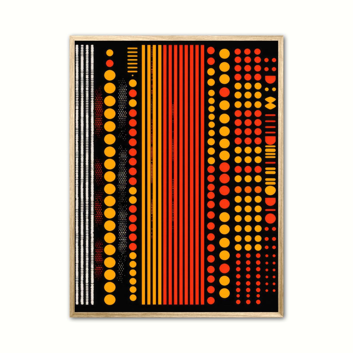 Microfilm Mingle Striped Distortion plakat 30 x 40 cm