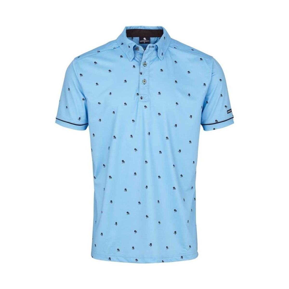 Carnaby Polo LightBlue-Navy S