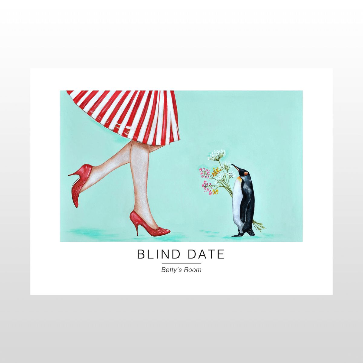 Kunstplakat "Blind date" 40 x 30 cm.