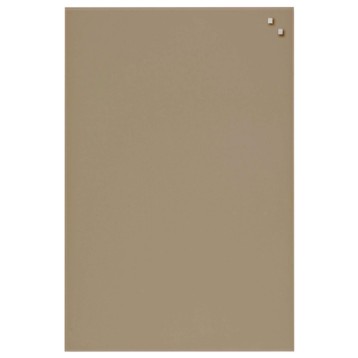 40 x 60 cm. Beige Magnetisk glastavle