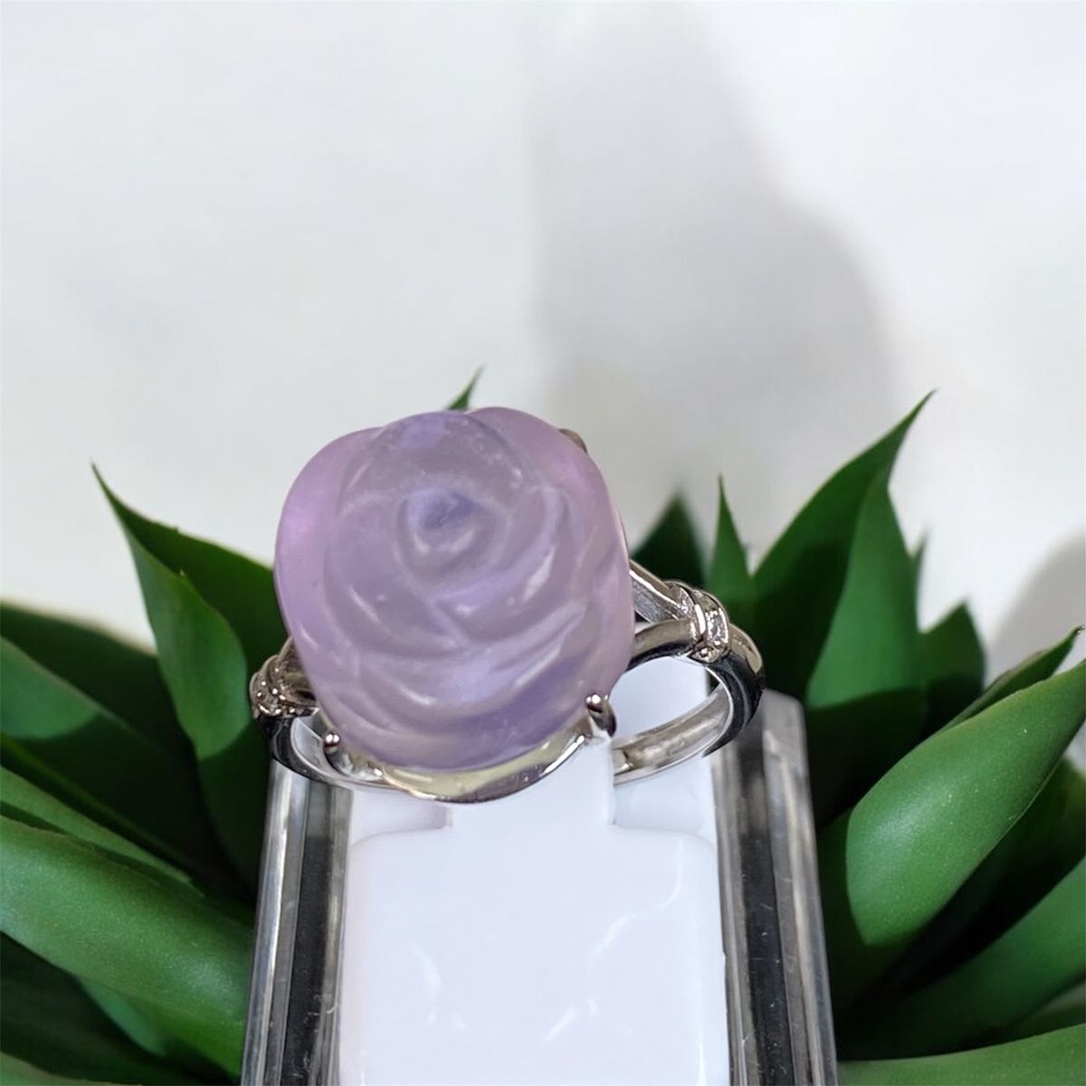 Fluorit rose fingerring