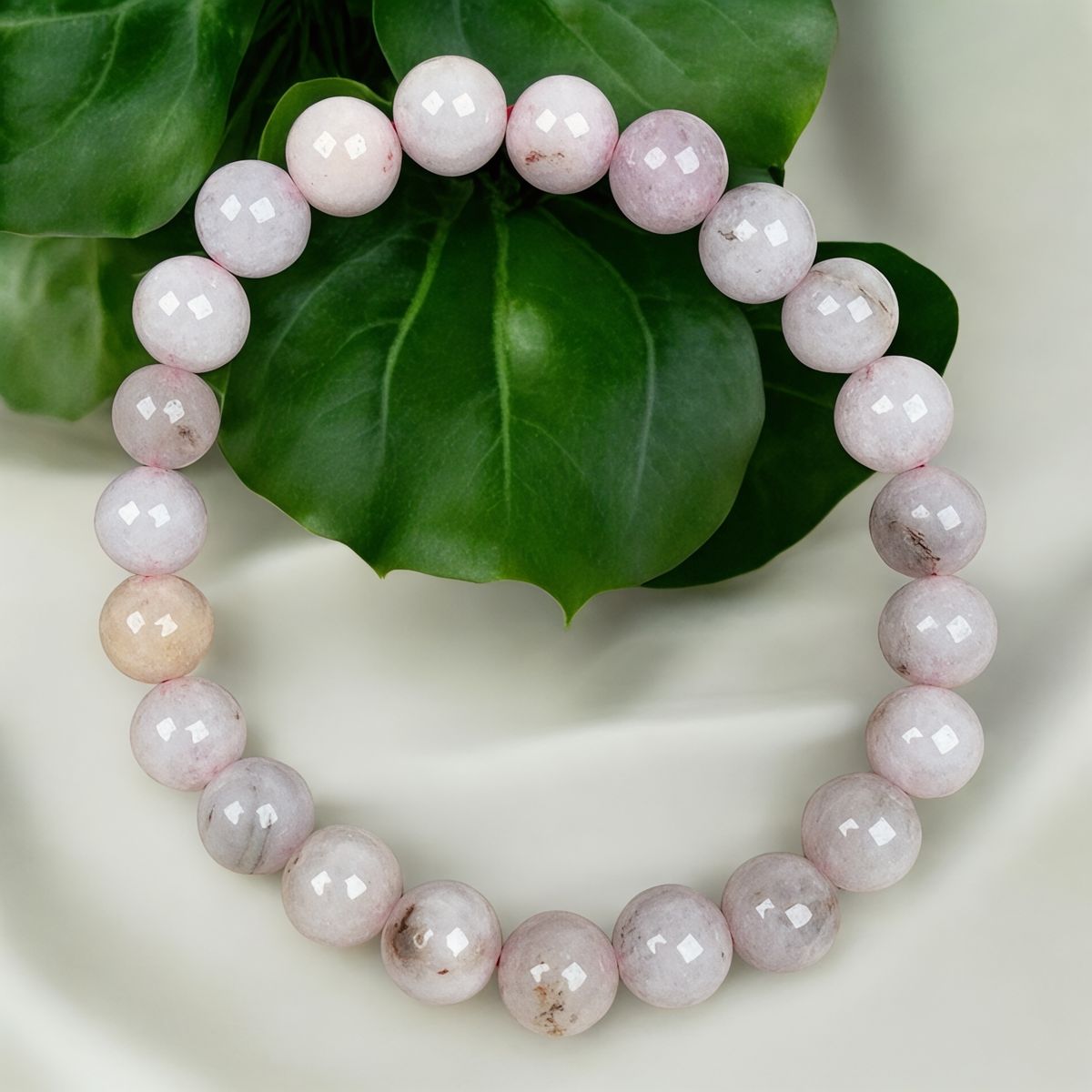 Pink opal armbånd 8mm