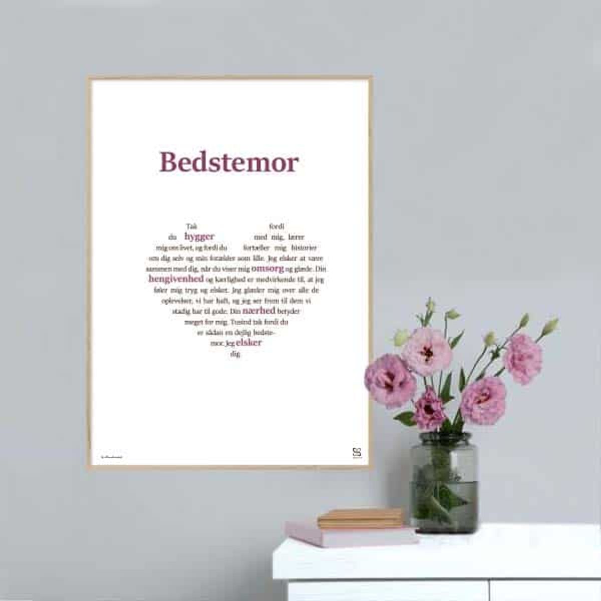 Plakat som hylder din bedstemor - 15 x 21 cm / XS / lodret