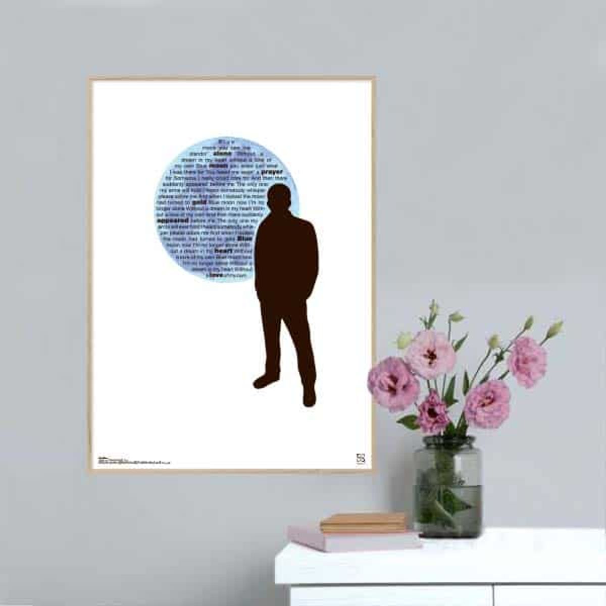 Blue Moon poster - 50 x 70 cm / XL / lodret