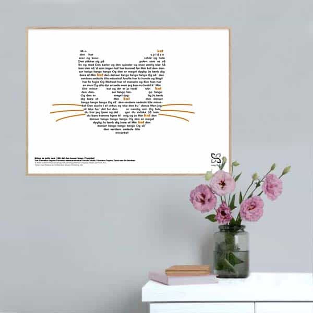 Min kat den danser tango børneplakat - 30 x 21 cm / Small / vandret