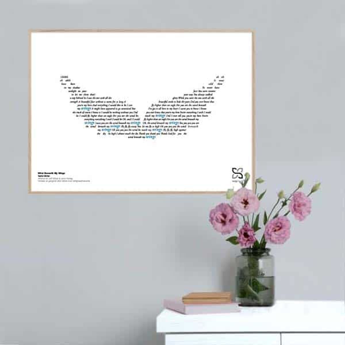 Wind Beneath My Wings - Bette Midler poster - 30 x 21 cm / Small / vandret