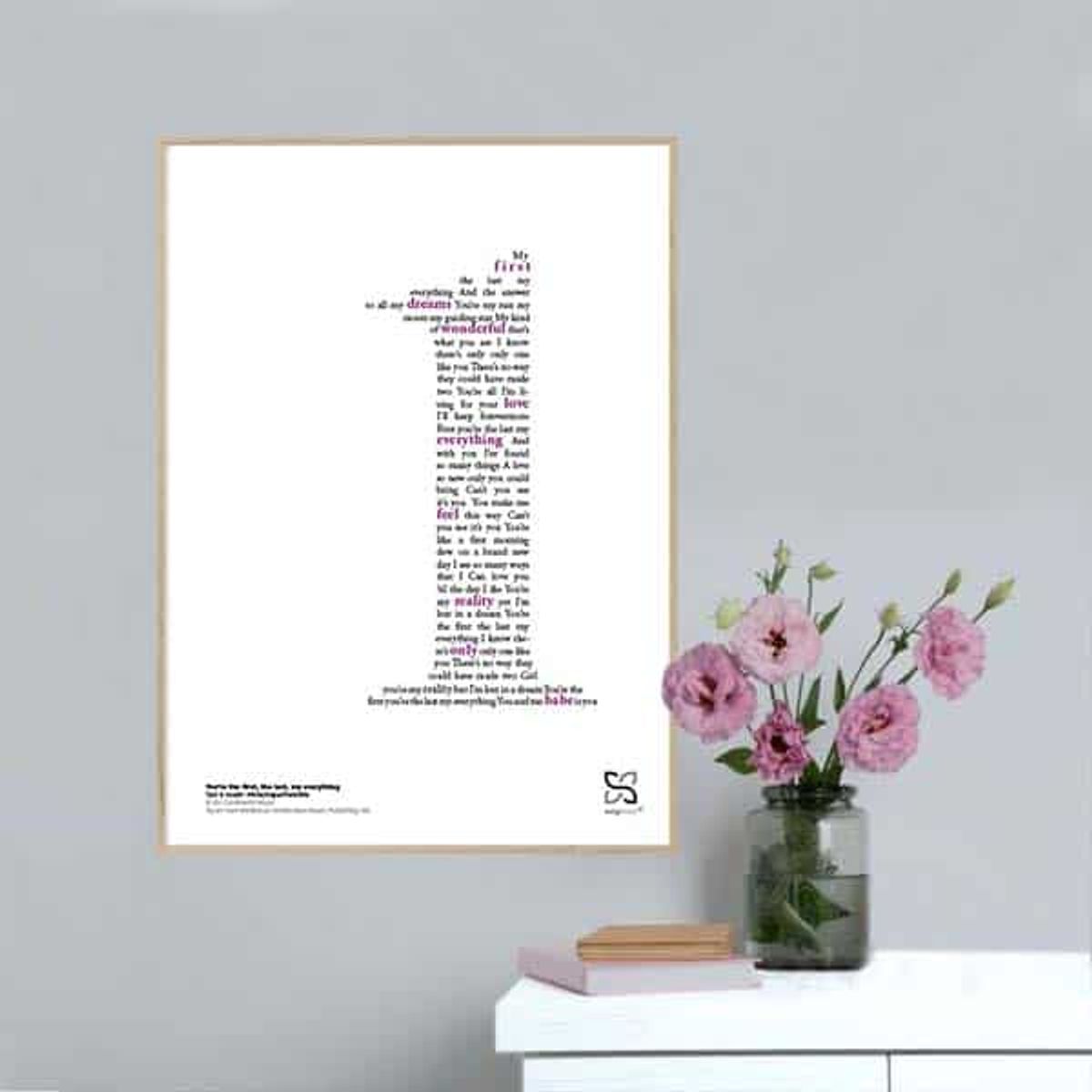 You're the First, the Last, My Everything poster - 21 x 30 cm / Small / lodret