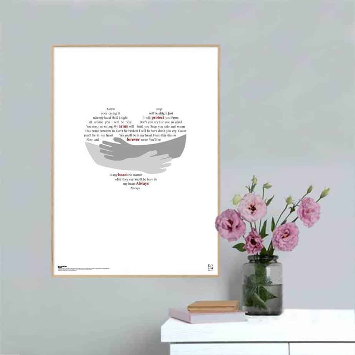 You'll Be in My Heart - Phil Collins - Songshape poster - 15 x 21 cm / XS / lodret