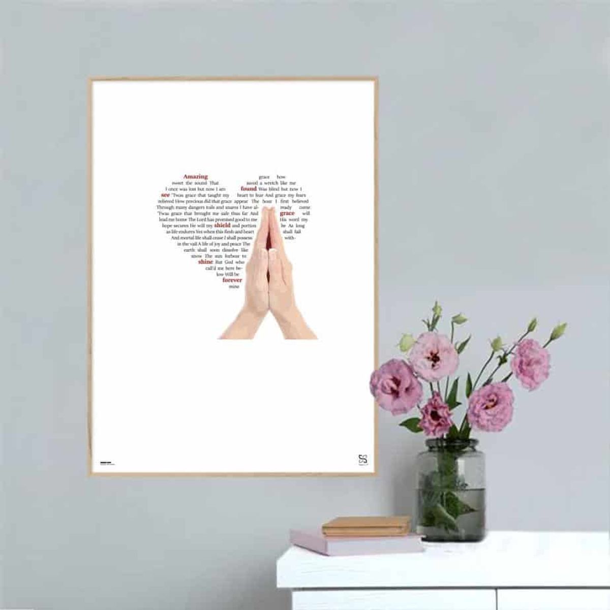 Amazing Grace - Songshape poster - 30 x 42 cm / Medium / lodret