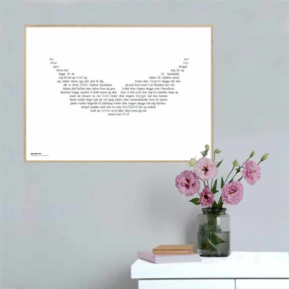 Under dine vingers skygge - Songshape plakat - 42 x 30 cm / Medium / vandret