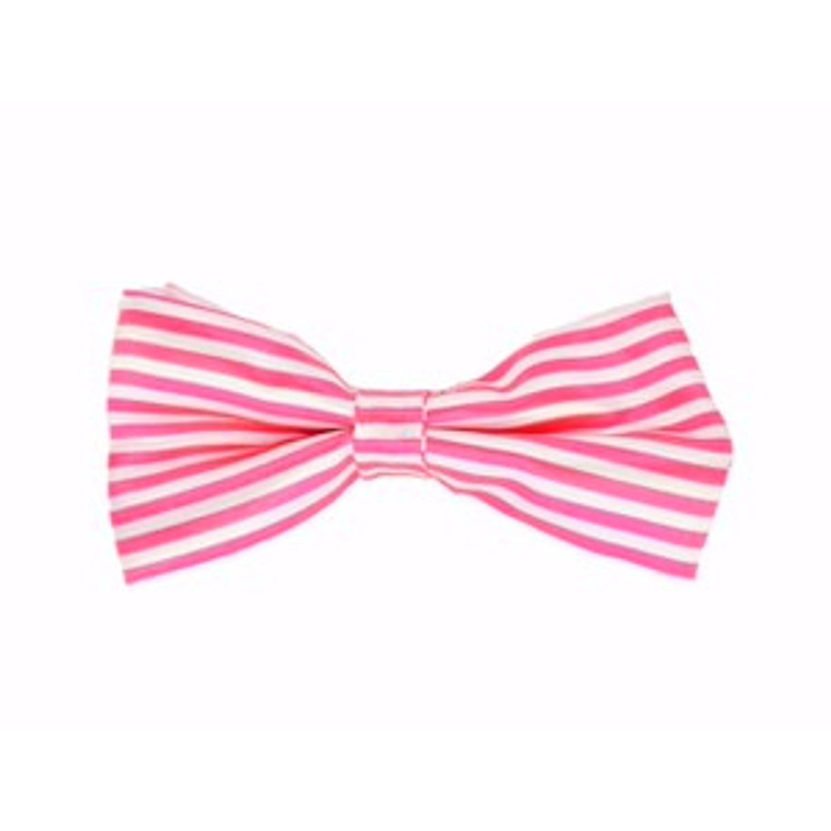 Candy stribet butterfly i pink og hvid