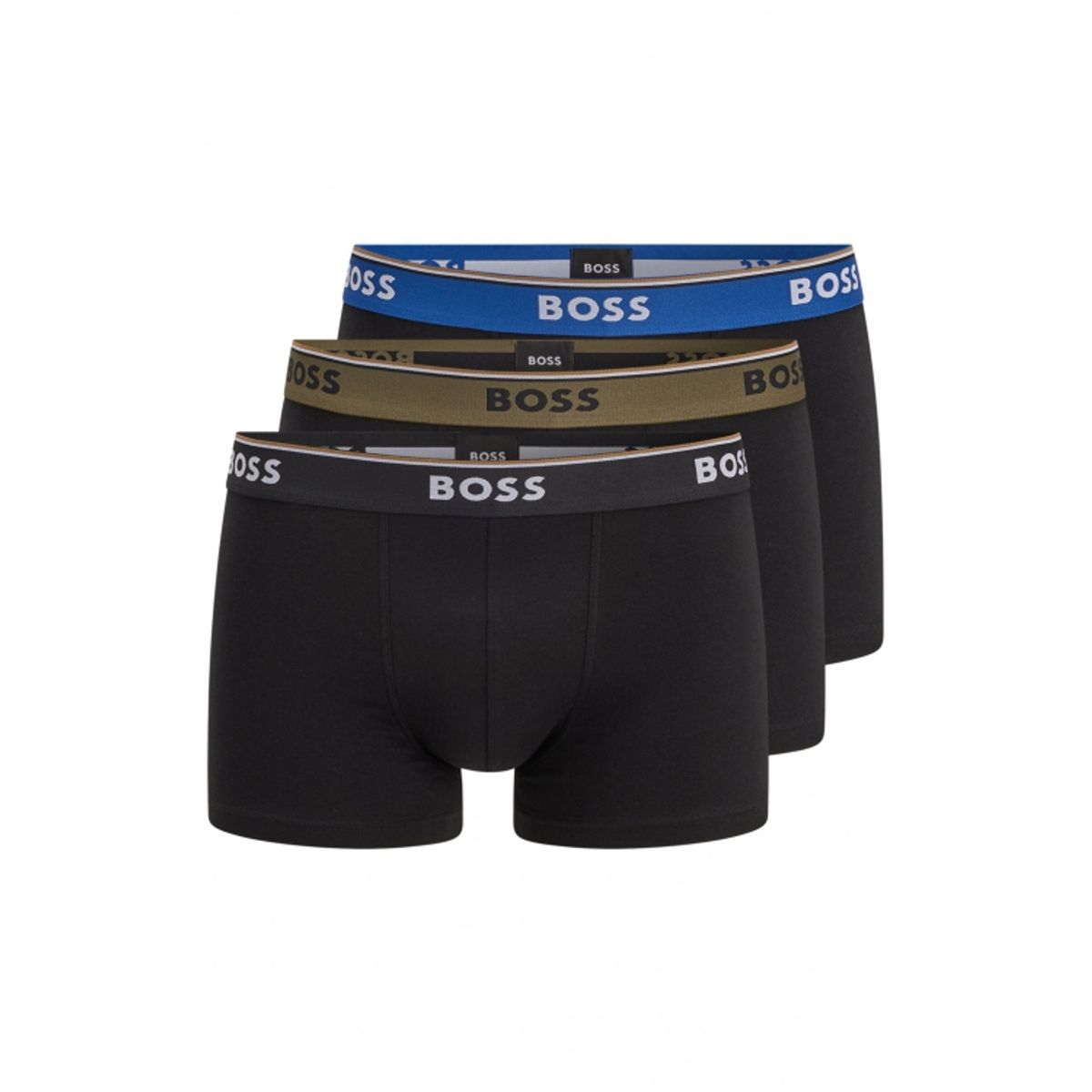 BOSS 3pak underbukser/boksershorts med stræk og logo-linning i sort til herre.